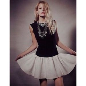 Erin Fetherston black Ivory hepburn dress 4 nwt